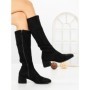 Cizme Dama cu Toc LQ-66 BLACK | STEPHAN