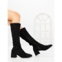 Cizme Dama cu Toc LQ-66 BLACK | STEPHAN