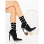 Botine cu Toc Subtire C-305 BLACK | STEPHAN