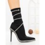 Botine cu Toc Subtire C-305 BLACK | STEPHAN
