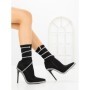 Botine cu Toc Subtire C-305 BLACK | STEPHAN