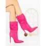 Botine cu Toc Subtire C-252 FUCHSIA | STEPHAN