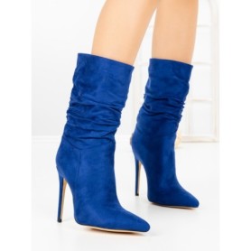 Botine cu Toc Subtire C-252 BLUE | STEPHAN