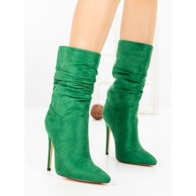 Botine cu Toc Subtire C-252 GREEN | STEPHAN