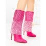 Botine cu Toc Subtire C-272 FUCHSIA | STEPHAN