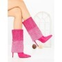 Botine cu Toc Subtire C-272 FUCHSIA | STEPHAN