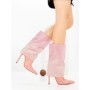 Botine cu Toc Subtire C-272 PINK | STEPHAN