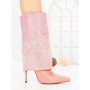 Botine cu Toc Subtire C-272 PINK | STEPHAN
