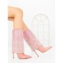 Botine cu Toc Subtire C-272 PINK | STEPHAN