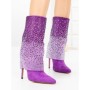 Botine cu Toc Subtire C-272 PURPLE | STEPHAN