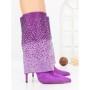 Botine cu Toc Subtire C-272 PURPLE | STEPHAN