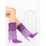 Botine cu Toc Subtire C-272 PURPLE | STEPHAN