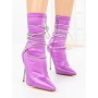 Botine cu Toc Subtire C-250 PURPLE | STEPHAN