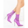 Botine cu Toc Subtire C-250 PURPLE | STEPHAN