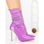 Botine cu Toc Subtire C-250 PURPLE | STEPHAN