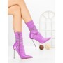 Botine cu Toc Subtire C-250 PURPLE | STEPHAN