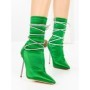 Botine cu Toc Subtire C-250 GREEN | STEPHAN