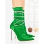 Botine cu Toc Subtire C-250 GREEN | STEPHAN