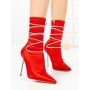 Botine cu Toc Subtire C-250 RED | STEPHAN