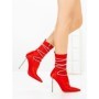 Botine cu Toc Subtire C-250 RED | STEPHAN