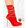 Botine cu Toc Subtire C-250 RED | STEPHAN