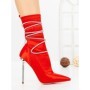 Botine cu Toc Subtire C-250 RED | STEPHAN