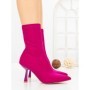 Botine cu Toc Subtire H-1 FUCHSIA | STEPHAN