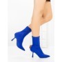 Botine cu Toc Subtire H-1 ROYAL BLUE | STEPHAN