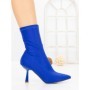 Botine cu Toc Subtire H-1 ROYAL BLUE | STEPHAN