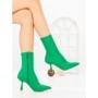 Botine cu Toc Subtire H-1 GREEN | STEPHAN