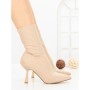 Botine cu Toc Subtire H-1 BEIGE | STEPHAN