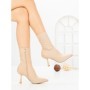 Botine cu Toc Subtire H-1 BEIGE | STEPHAN