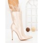 Botine cu Toc Subtire C-269 BEIGE | STEPHAN