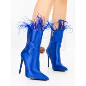 Botine cu Toc Subtire C-269 BLUE | STEPHAN
