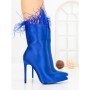 Botine cu Toc Subtire C-269 BLUE | STEPHAN