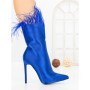 Botine cu Toc Subtire C-269 BLUE | STEPHAN