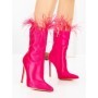 Botine cu Toc Subtire C-269 FUCHSIA | STEPHAN