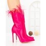 Botine cu Toc Subtire C-269 FUCHSIA | STEPHAN