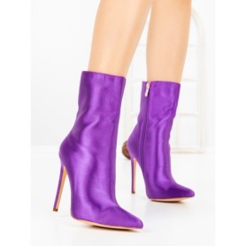 Botine cu Toc Subtire C-269 PURPLE | STEPHAN