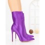 Botine cu Toc Subtire C-269 PURPLE | STEPHAN