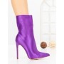 Botine cu Toc Subtire C-269 PURPLE | STEPHAN