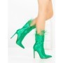 Botine cu Toc Subtire C-269 GREEN | STEPHAN