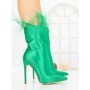 Botine cu Toc Subtire C-269 GREEN | STEPHAN