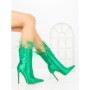 Botine cu Toc Subtire C-269 GREEN | STEPHAN