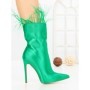 Botine cu Toc Subtire C-269 GREEN | STEPHAN