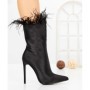 Botine cu Toc Subtire C-269 BLACK | STEPHAN