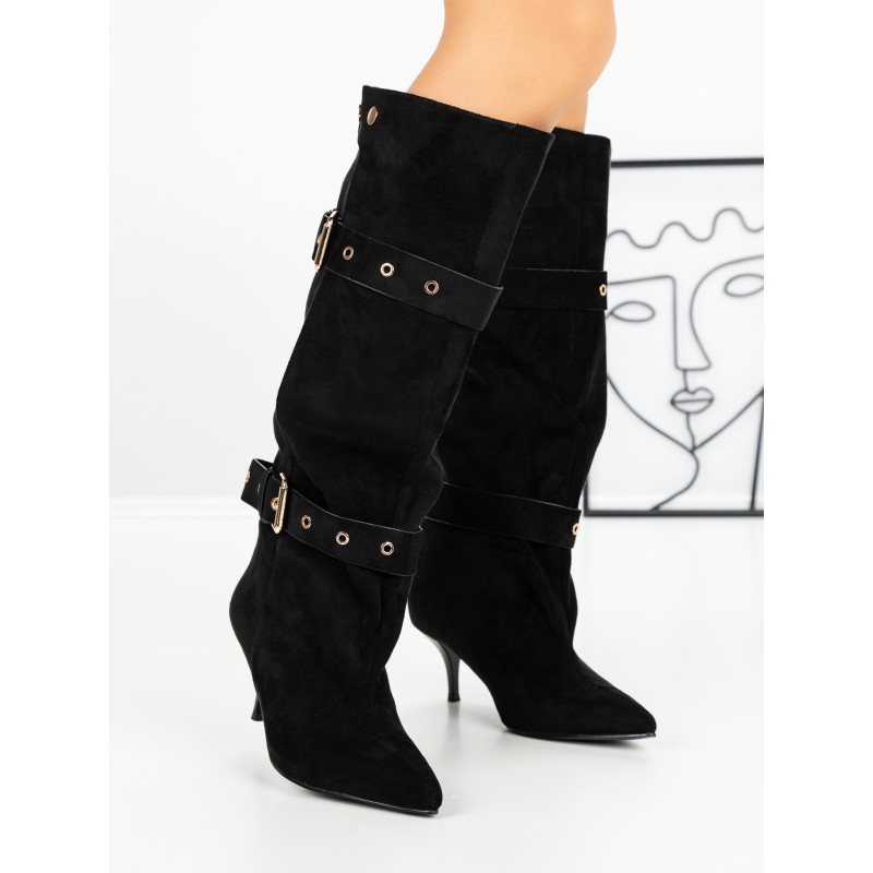Cizme Dama cu Toc 52271 BLACK | GALLEVANI