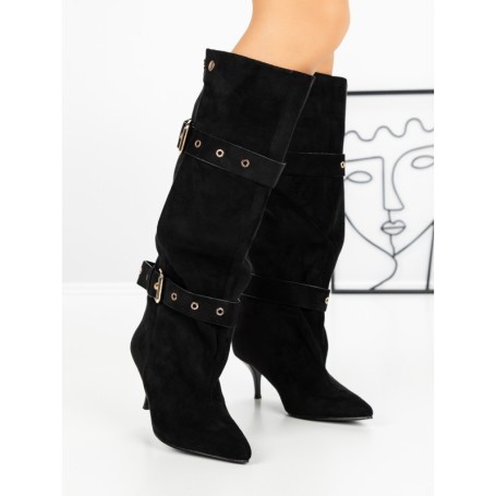 Cizme Dama cu Toc 52271 BLACK | GALLEVANI