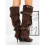 Cizme Dama cu Toc 52271 BROWN | GALLEVANI