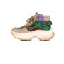 Pantofi Sport Dama din piele naturala HD7672 APRICOT-GREEN | ADVANCER